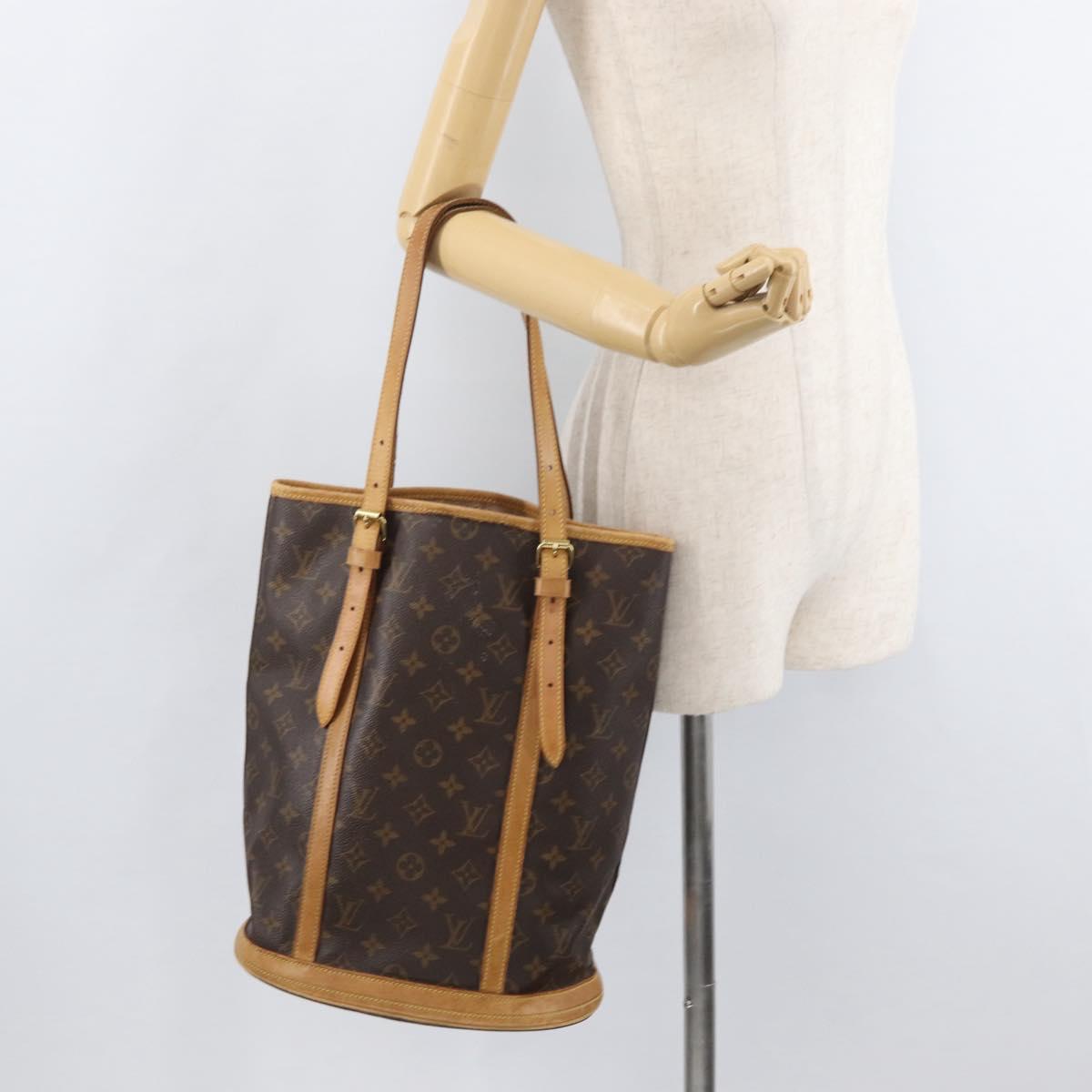 LOUIS VUITTON Monogram Bucket GM Shoulder Bag M42236 LV Auth EC995