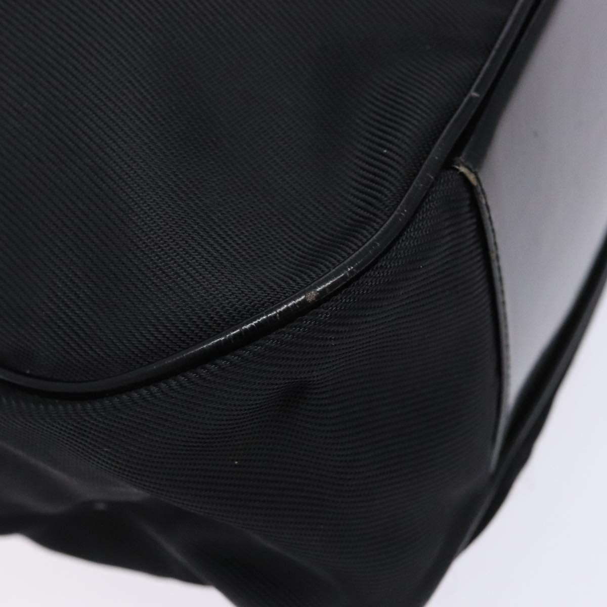 GUCCI Bamboo Hand Bag Nylon Black Silver 001 3754 1577 Auth ep10001