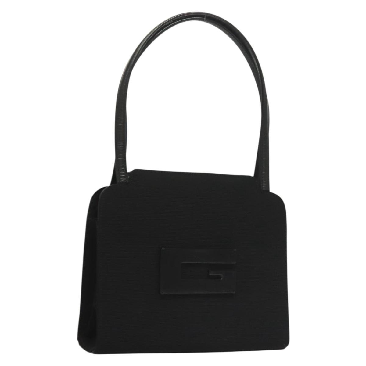 GUCCI Hand Bag Canvas Black 000 0810 Auth ep10006