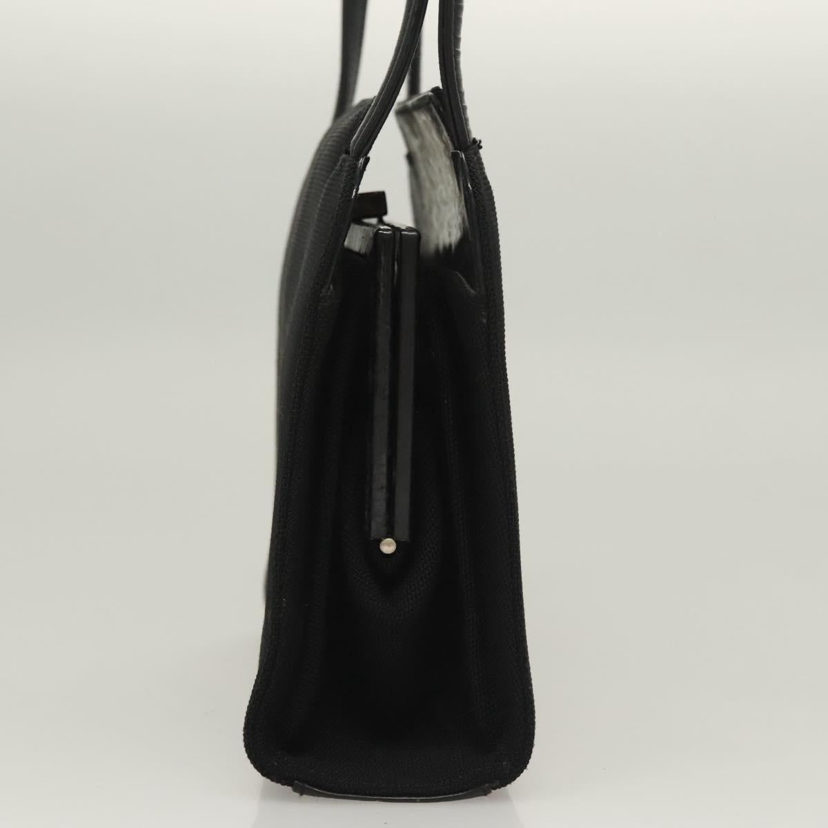 GUCCI Hand Bag Canvas Black 000 0810 Auth ep10006