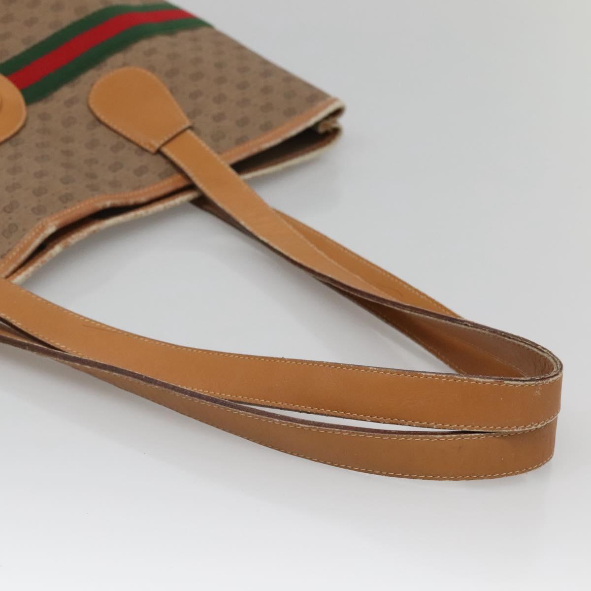 GUCCI Micro GG Supreme Web Sherry Line Bag PVC Beige 002 988 0174 Auth ep10019