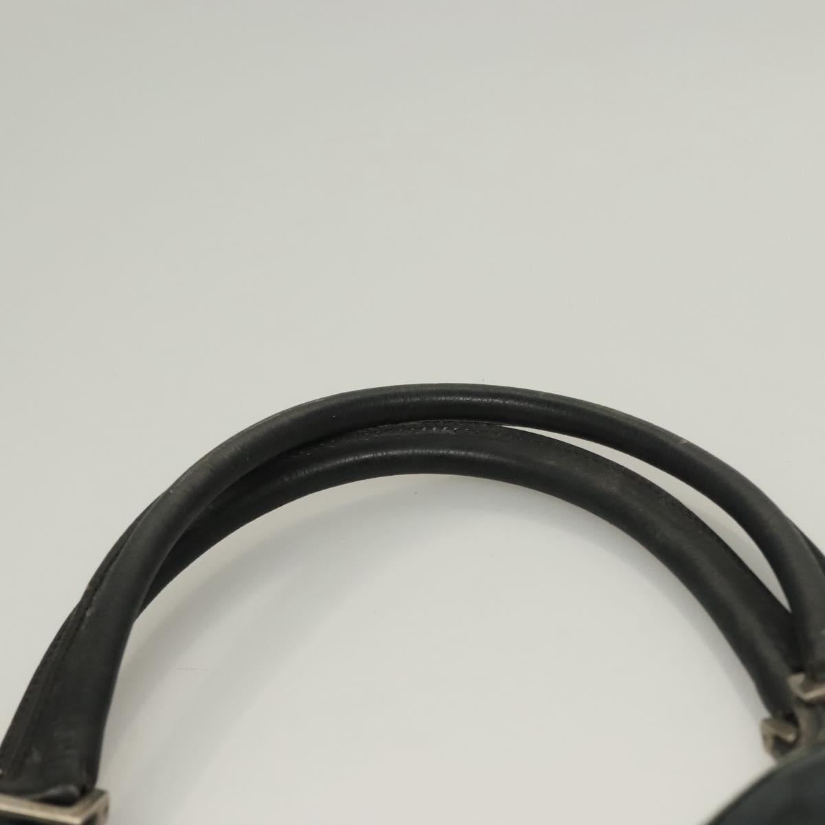 GUCCI GG Canvas Jackie Hand Bag Black Silver 002 1066 2123 Auth ep10022