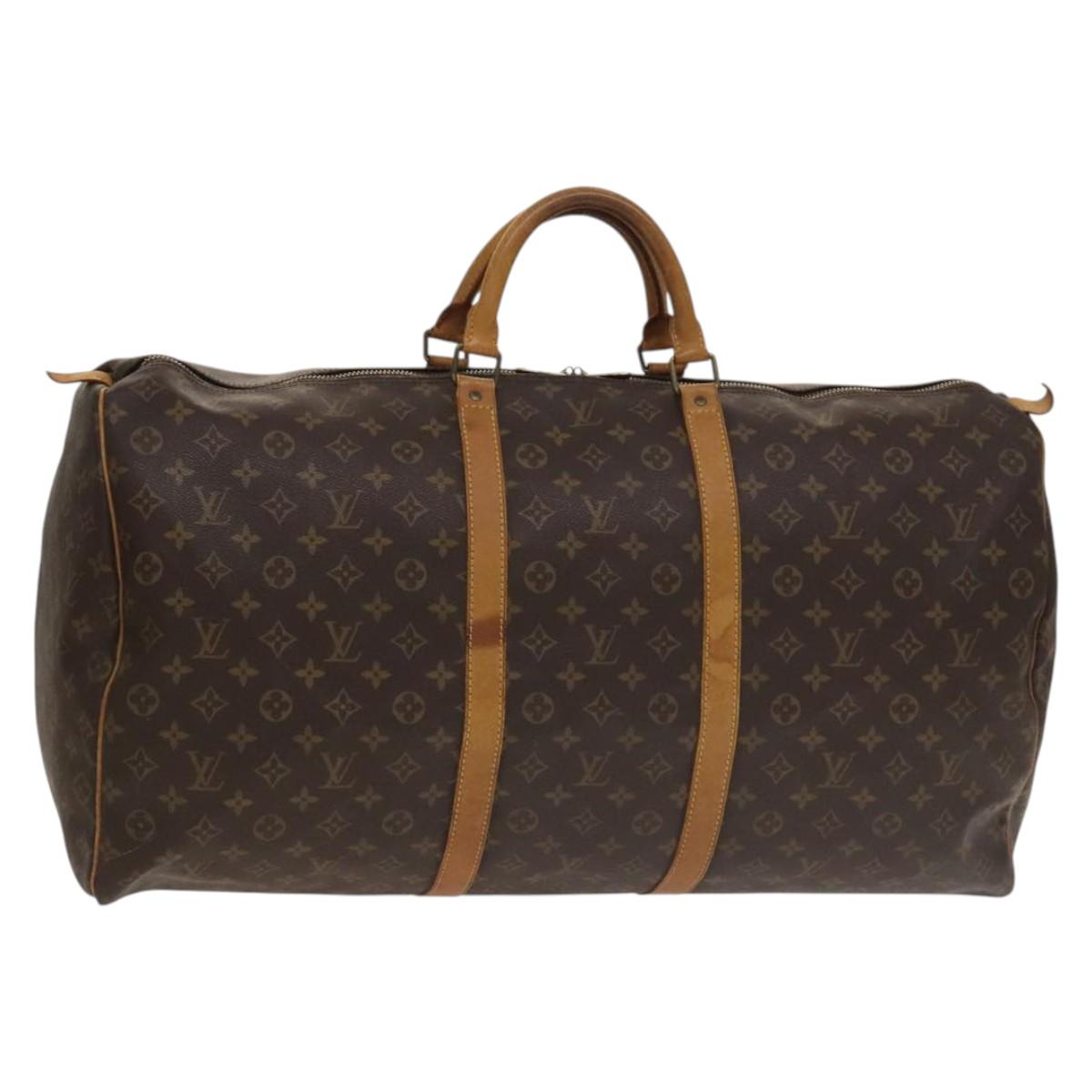 LOUIS VUITTON Monogram Keepall 60 Boston Bag M41422 LV Auth ep10029