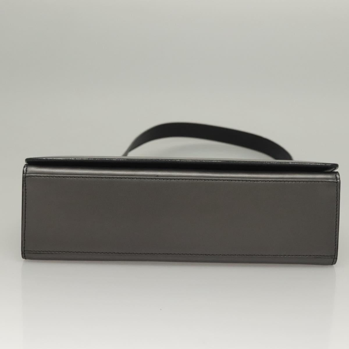 GUCCI Shoulder Bag Leather Gray Gold 001 2058 1919 0 Auth ep10038