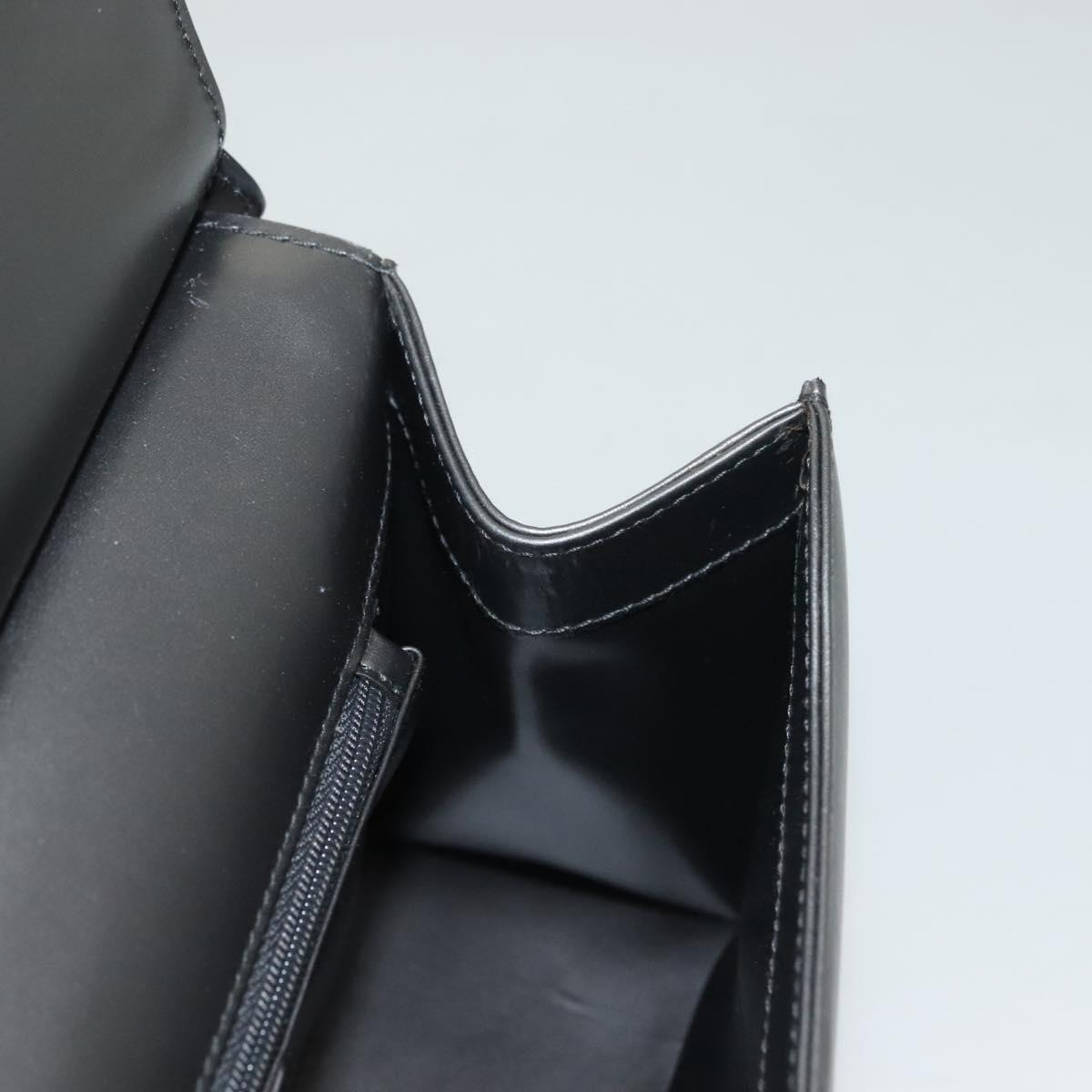 GUCCI Shoulder Bag Leather Gray Gold 001 2058 1919 0 Auth ep10038