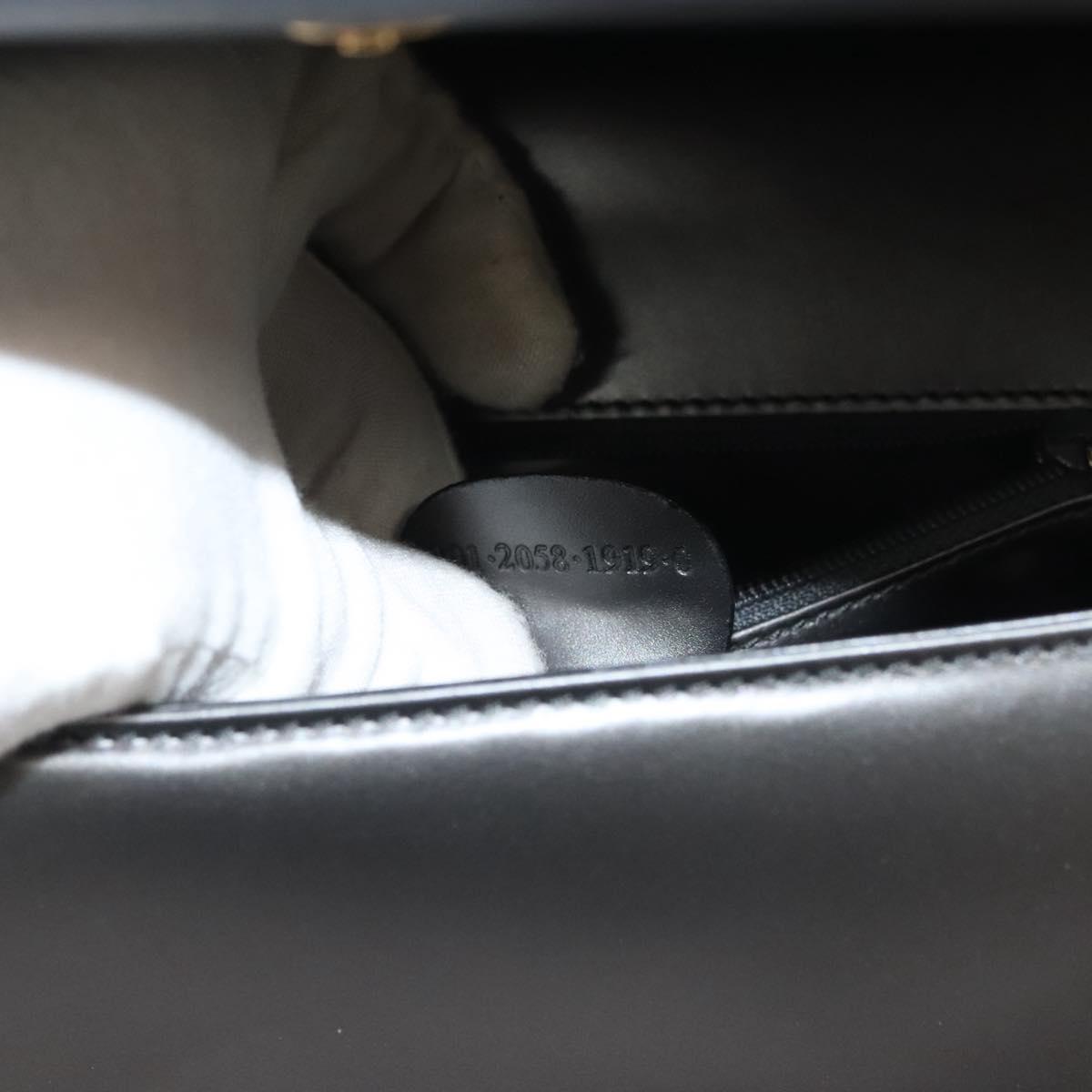 GUCCI Shoulder Bag Leather Gray Gold 001 2058 1919 0 Auth ep10038