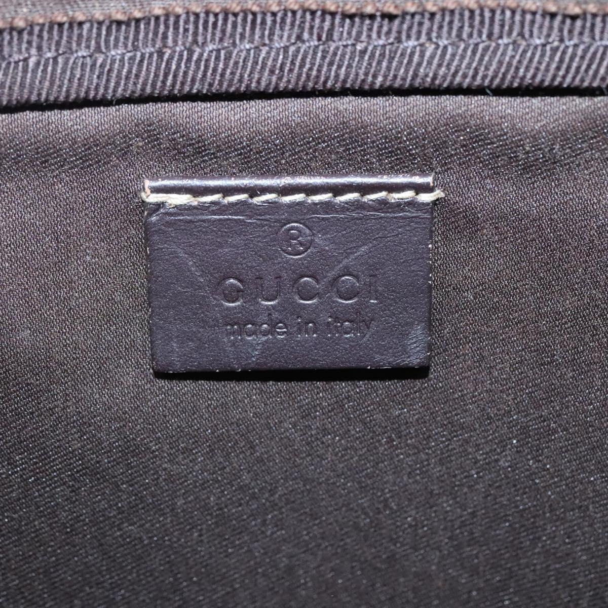 GUCCI GG Supreme Clutch Bag PVC Beige 201755 Auth ep10045