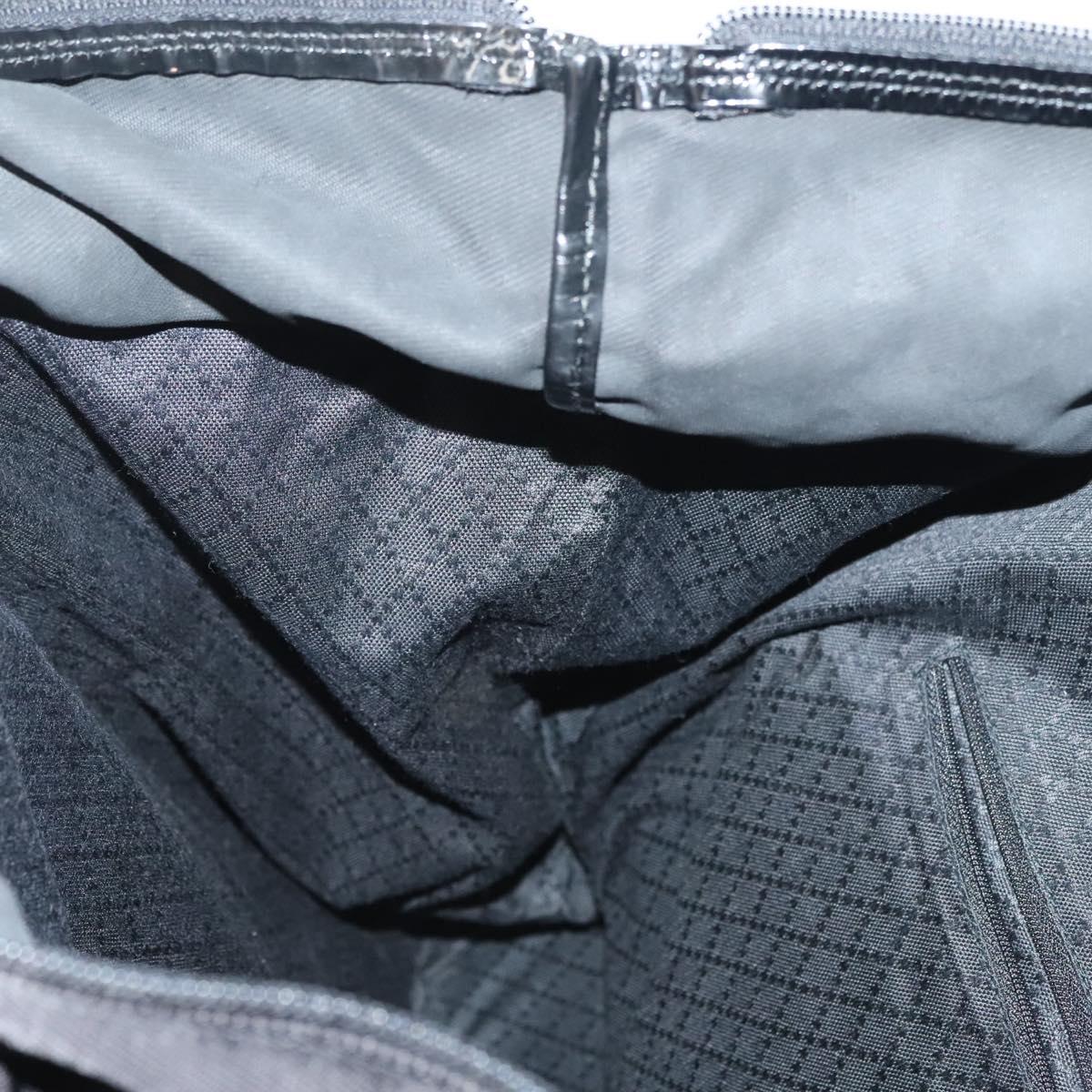 GUCCI Bamboo Tote Bag Nylon Black Silver 002 2058 0412 5 Auth ep10054