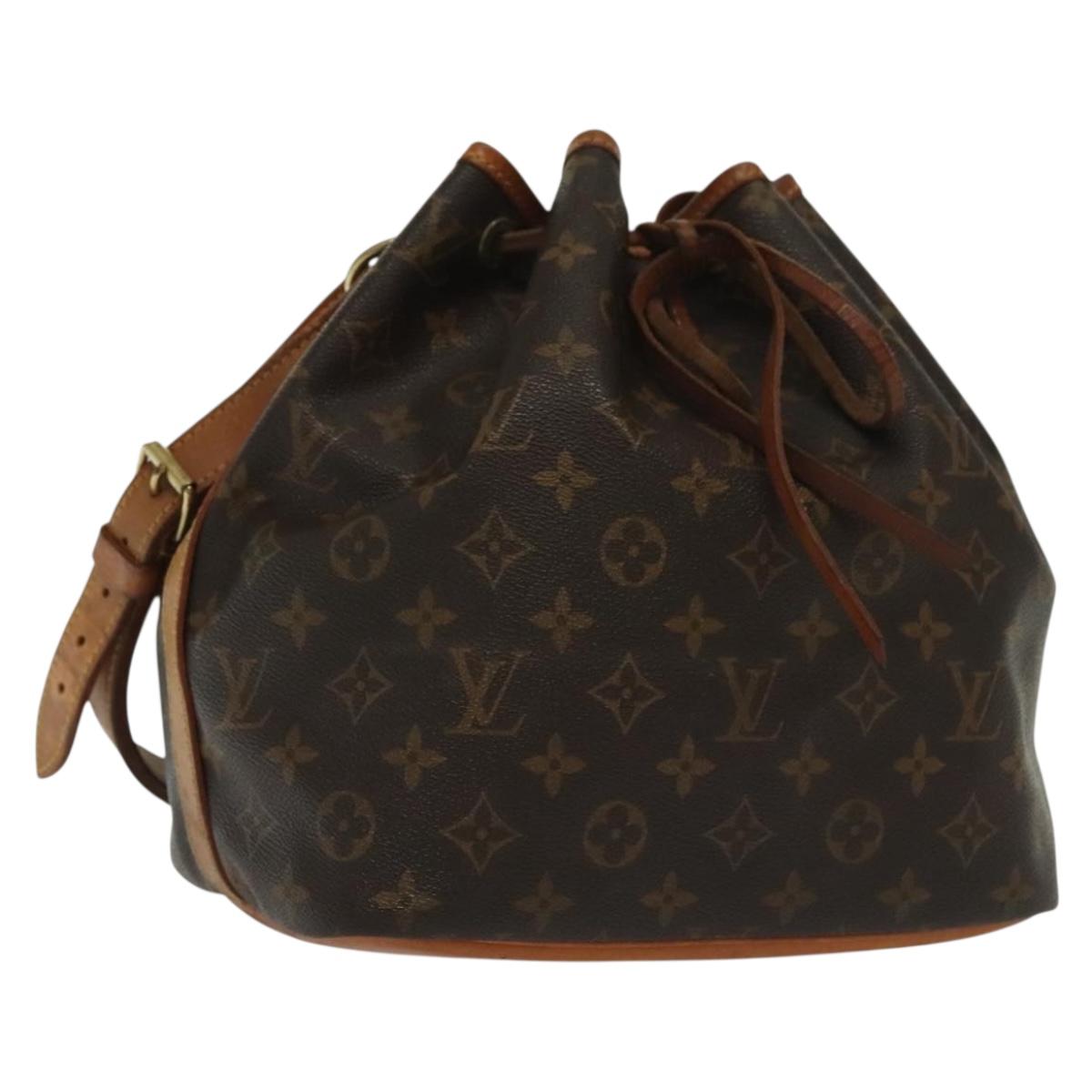 LOUIS VUITTON Monogram Petit Noe Shoulder Bag M42226 LV Auth ep10069
