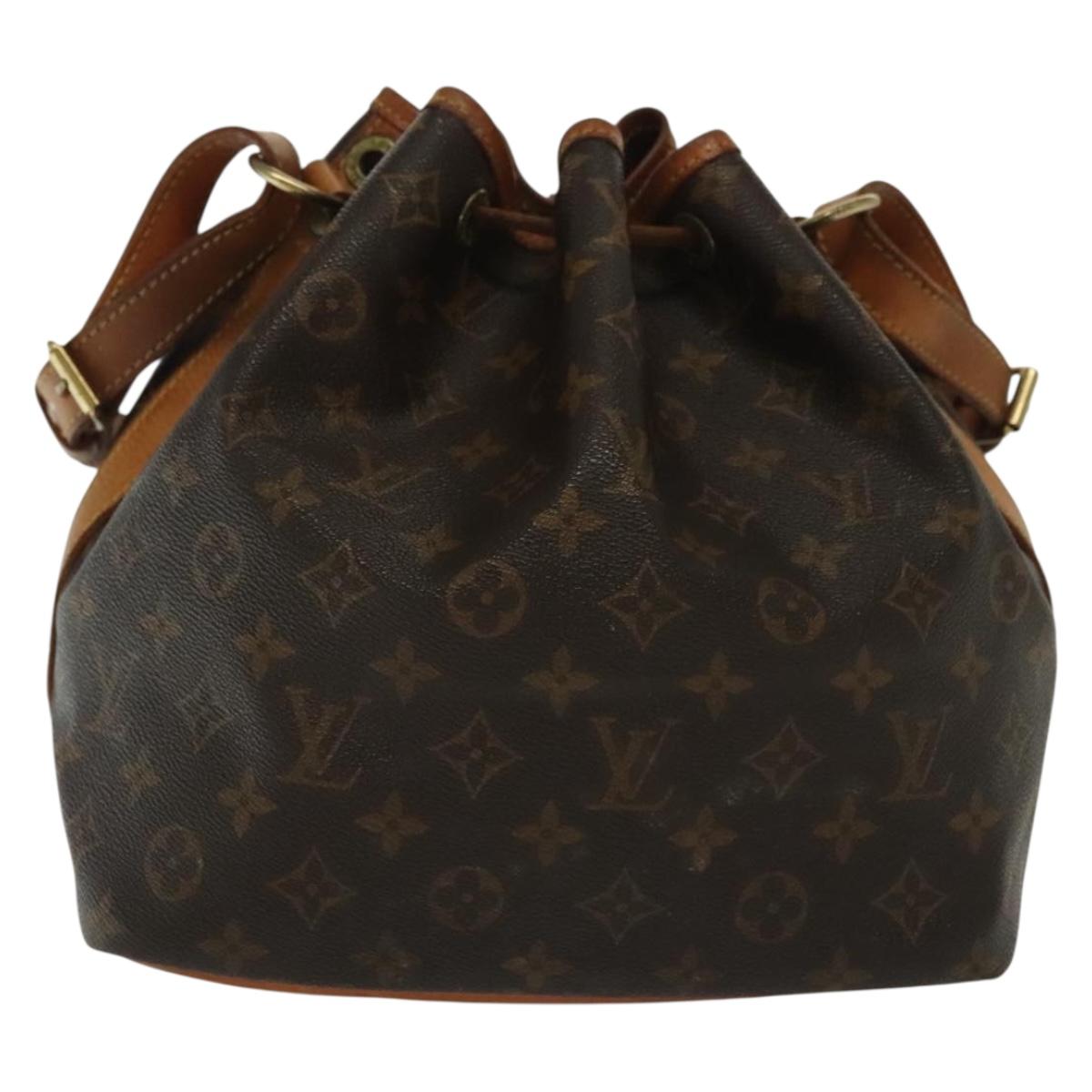LOUIS VUITTON Monogram Petit Noe Shoulder Bag M42226 LV Auth ep10069