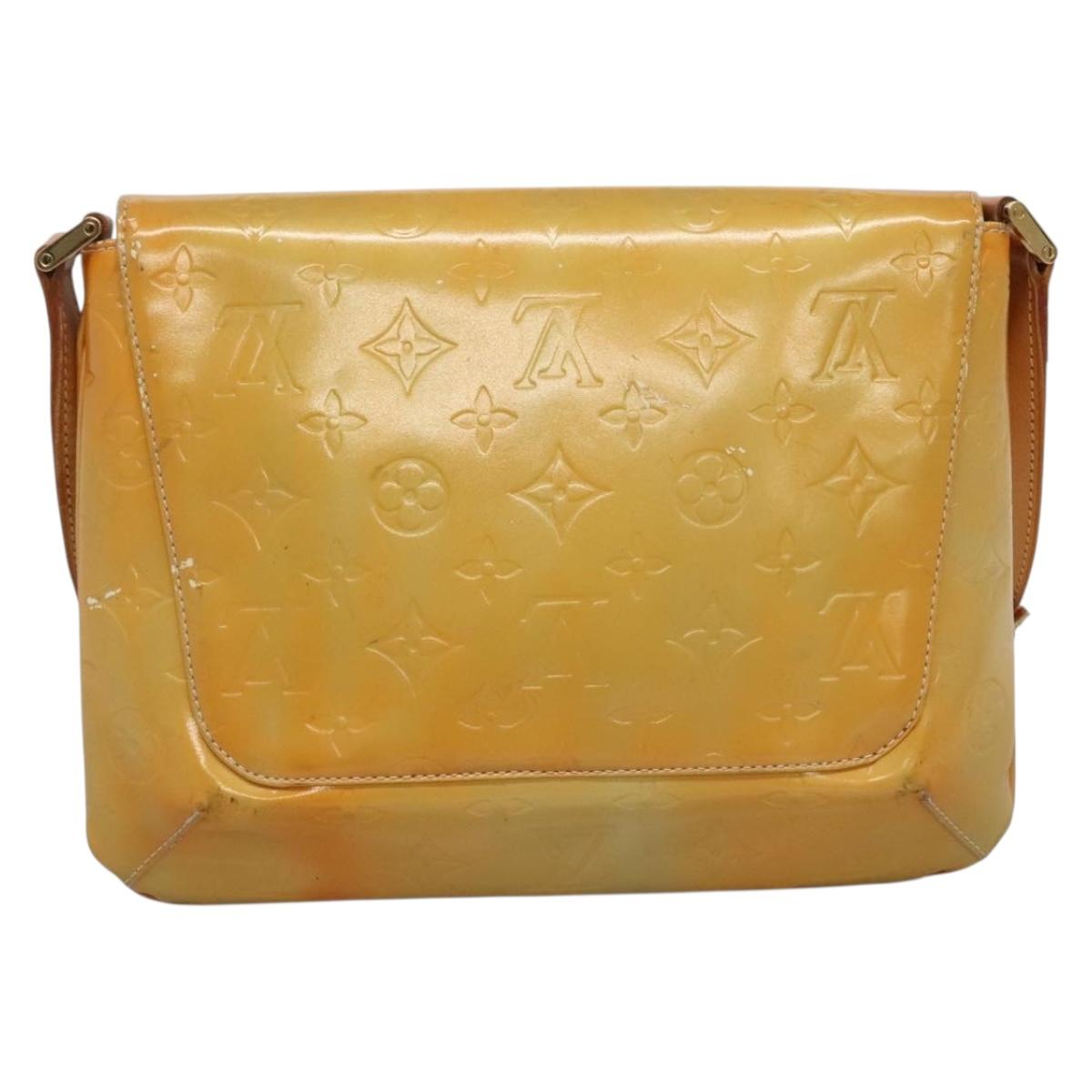 LOUIS VUITTON Monogram Vernis Thompson Street Bag Gris M91008 LV Auth ep10078