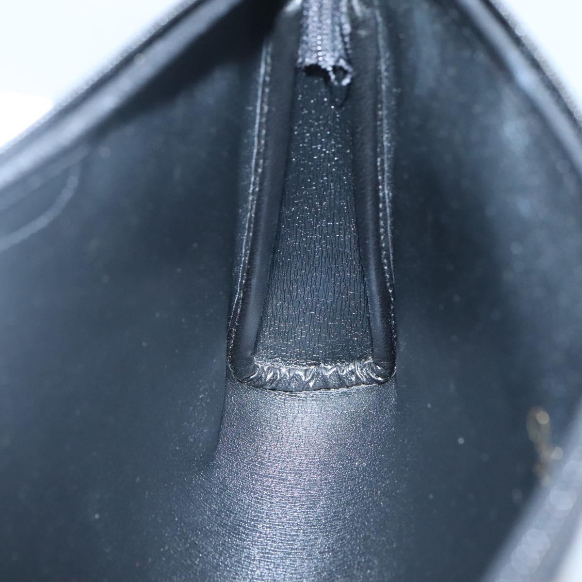 Christian Dior Trotter Canvas Clutch Bag Black Auth ep10093