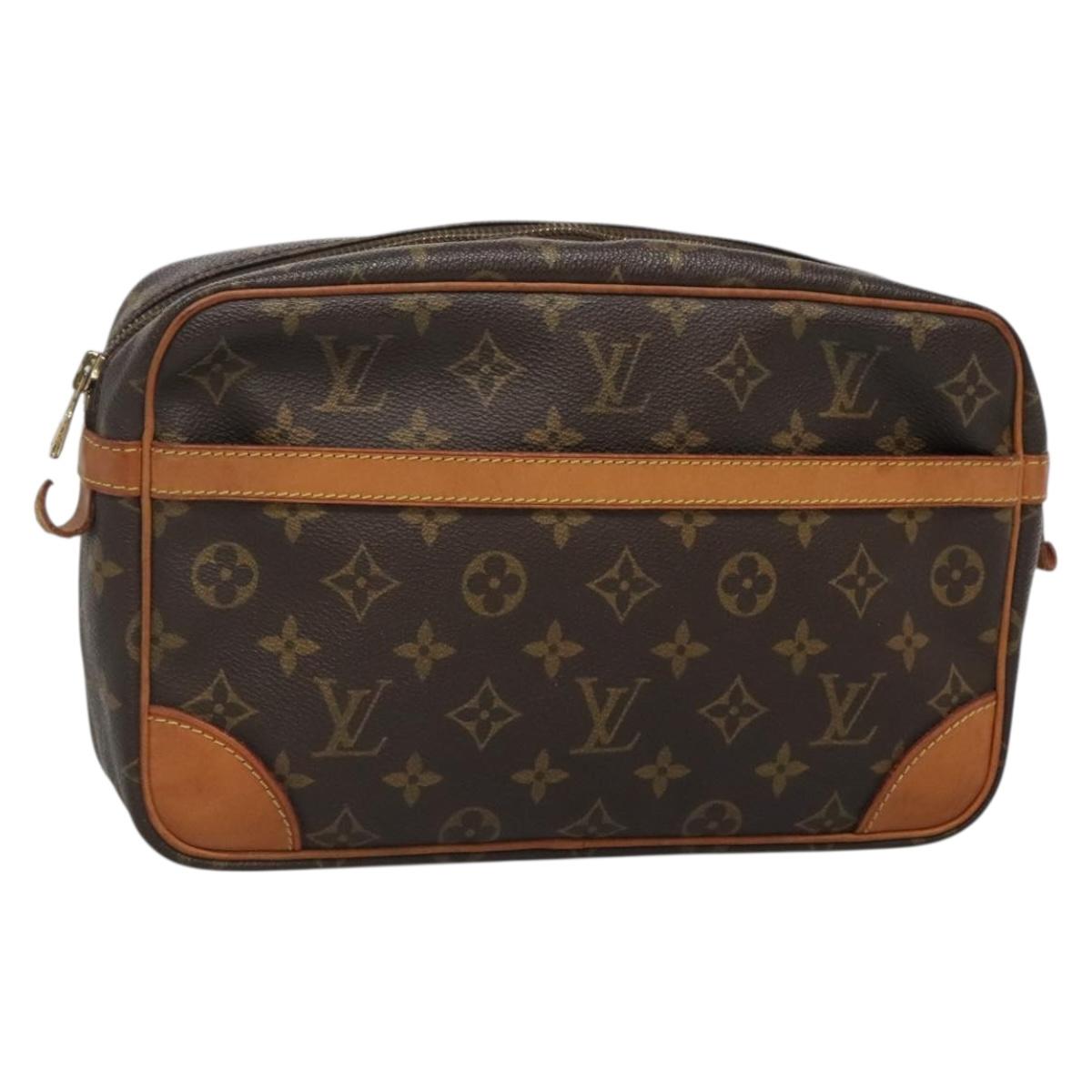 LOUIS VUITTON Monogram Compiegne 28 Clutch Bag M51845 LV Auth ep10111