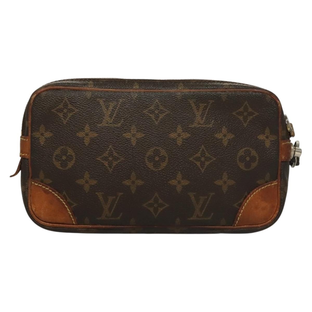 LOUIS VUITTON Monogram Marly Dragonne PM Clutch Bag M51827 LV Auth ep10117