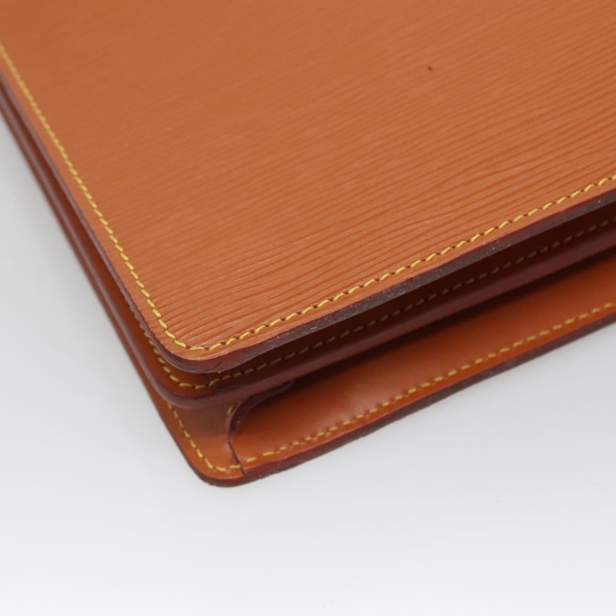 LOUIS VUITTON Epi Serviette Conseiller Zipangu Gold M54428 LV Auth ep10133