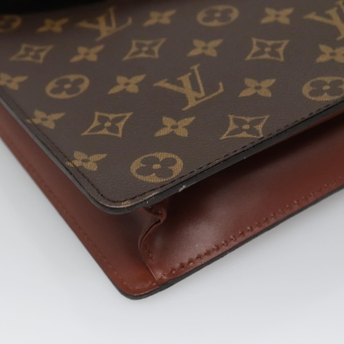 LOUIS VUITTON Monogram Porte Documents Bandouliere Bag M53338 Auth ep10146