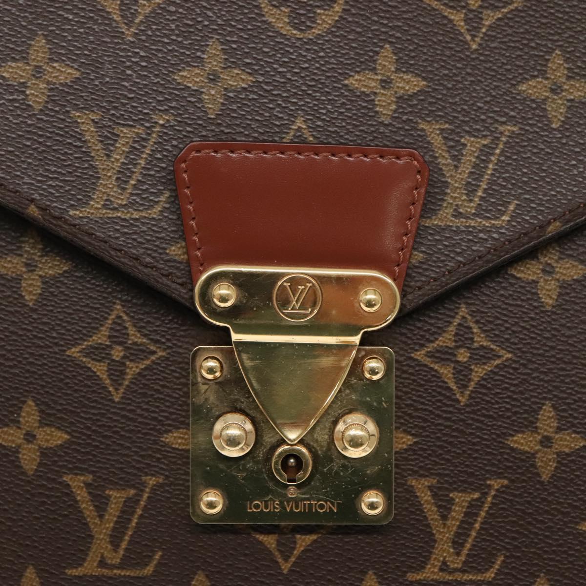 LOUIS VUITTON Monogram Porte Documents Bandouliere Bag M53338 Auth ep10146