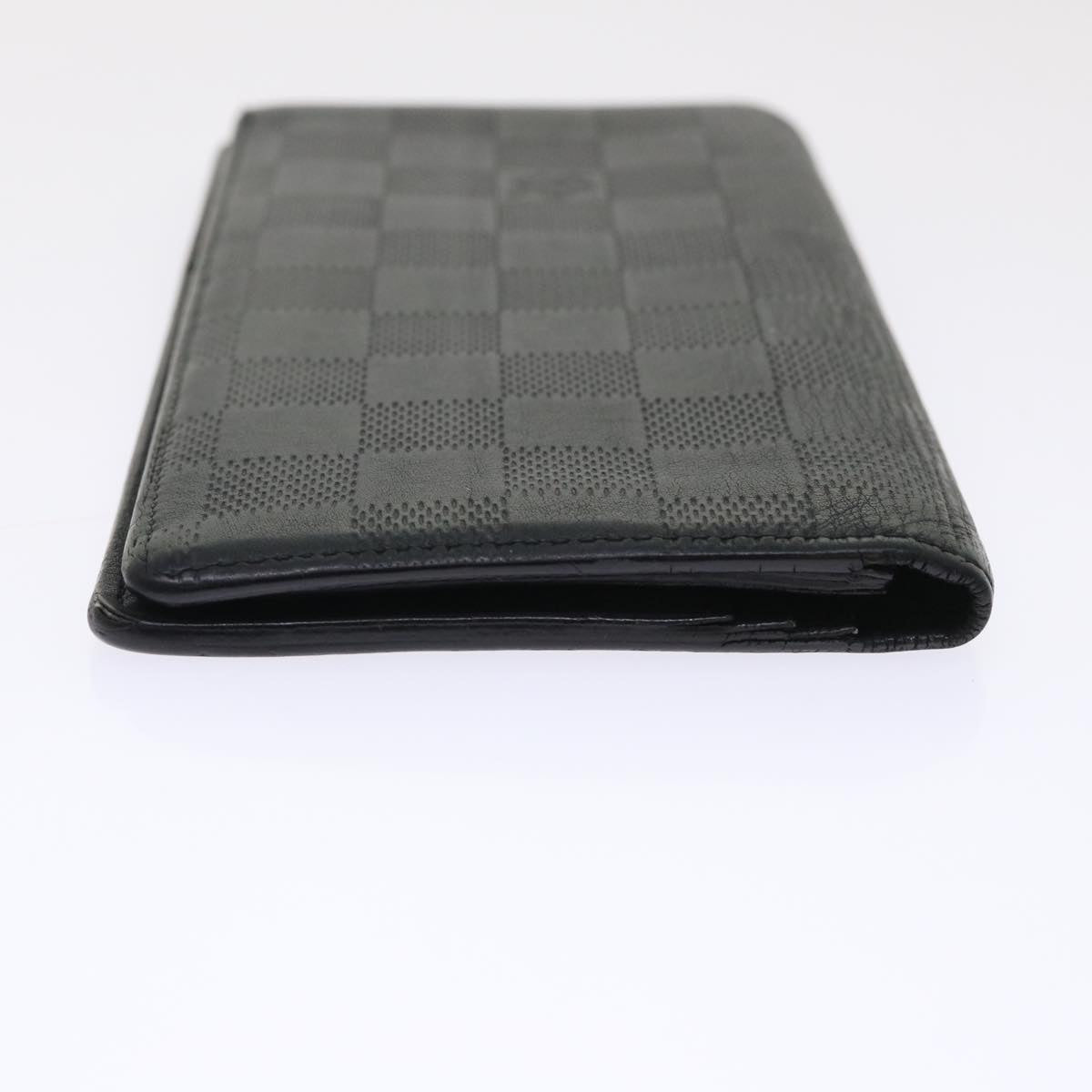 LOUIS VUITTON Damier Anfini Portefeuille Brazza Wallet Black N63010 Auth ep1015