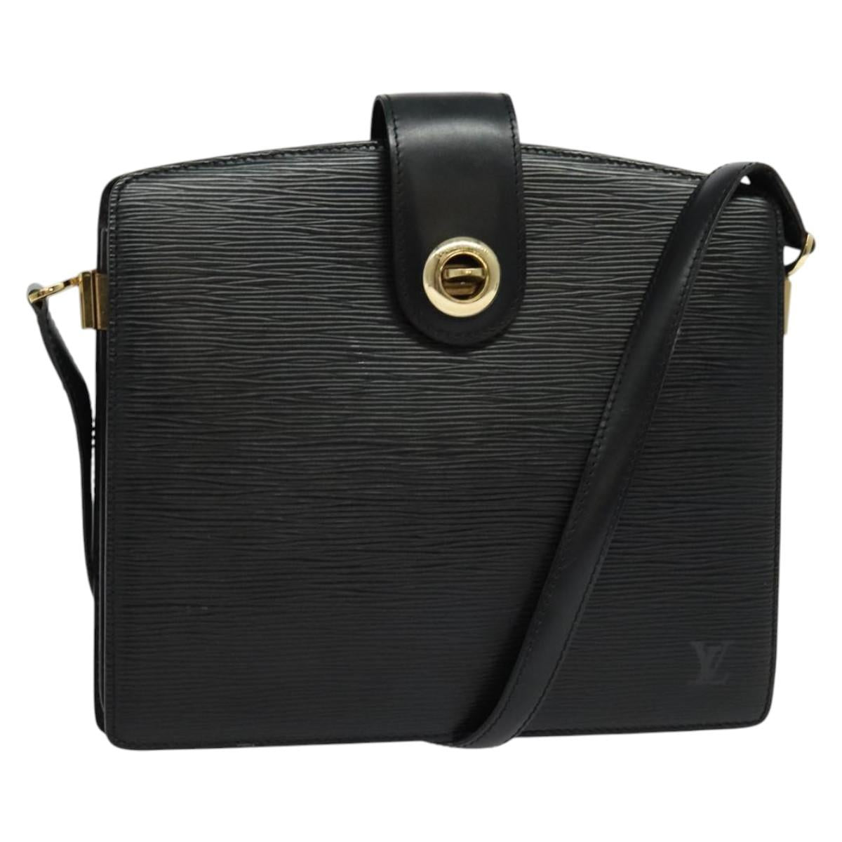 LOUIS VUITTON Epi Capuchin Shoulder Bag Black M52342 LV Auth ep10154