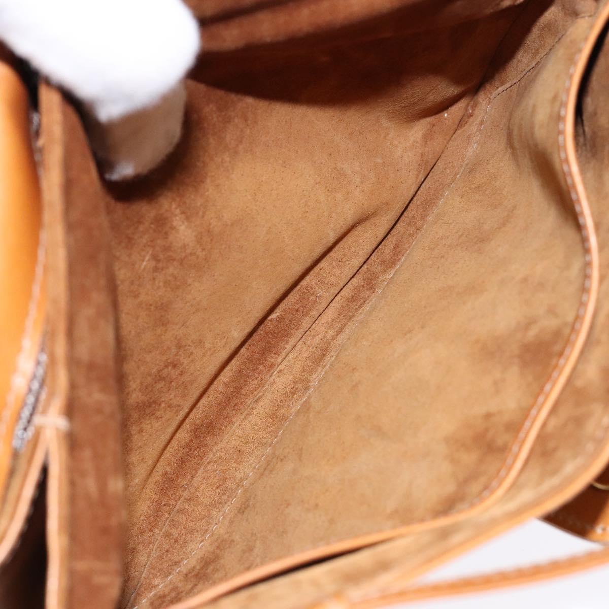GUCCI Shoulder Bag Leather Brown Gold 004 056 0002 Auth ep10168