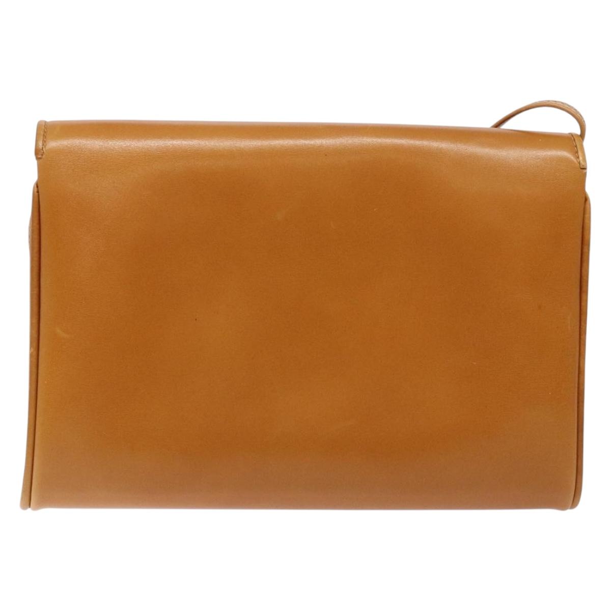 GUCCI Shoulder Bag Leather Brown Gold 004 056 0002 Auth ep10168