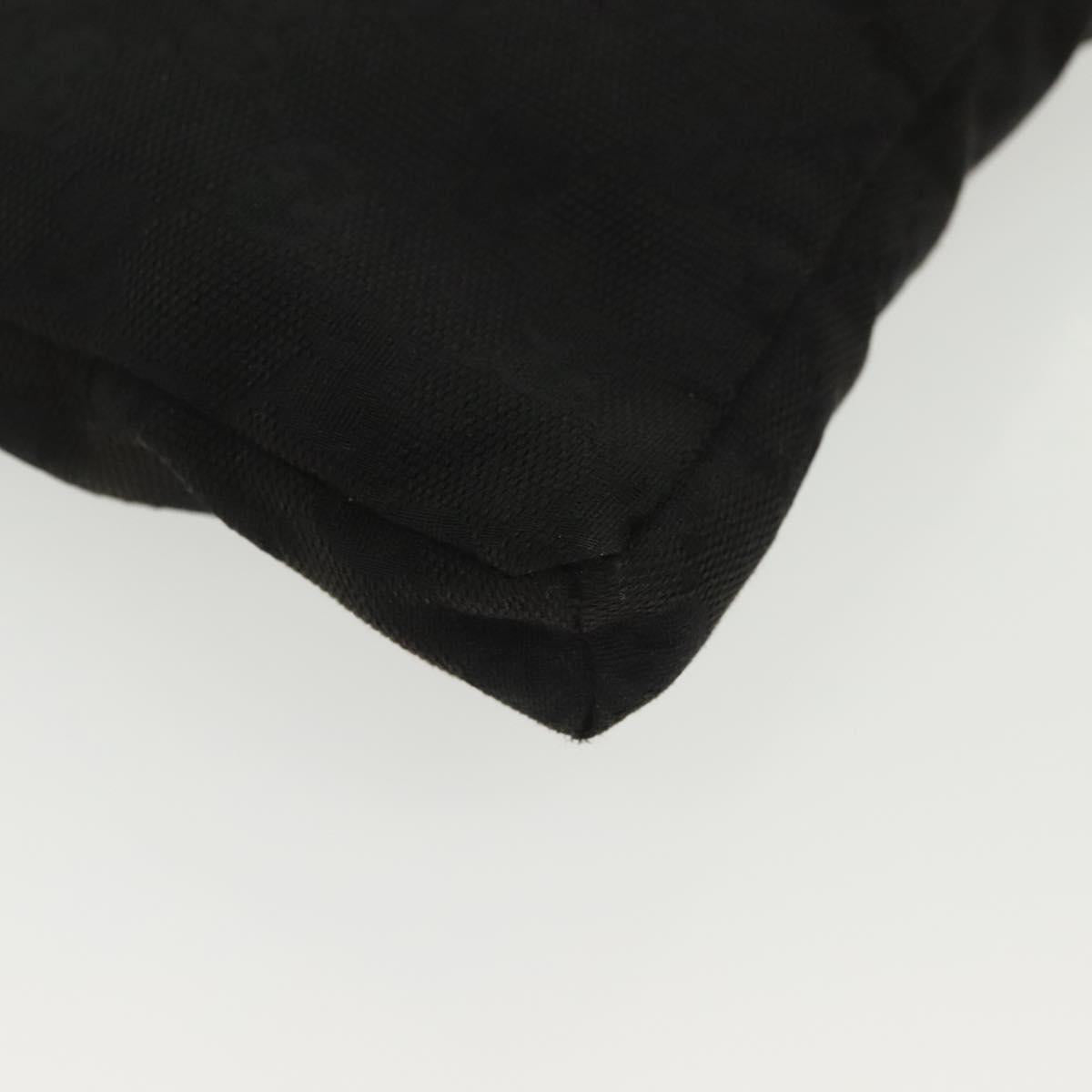 GUCCI GG Canvas Body Bag Black Silver 28566 Auth ep10174