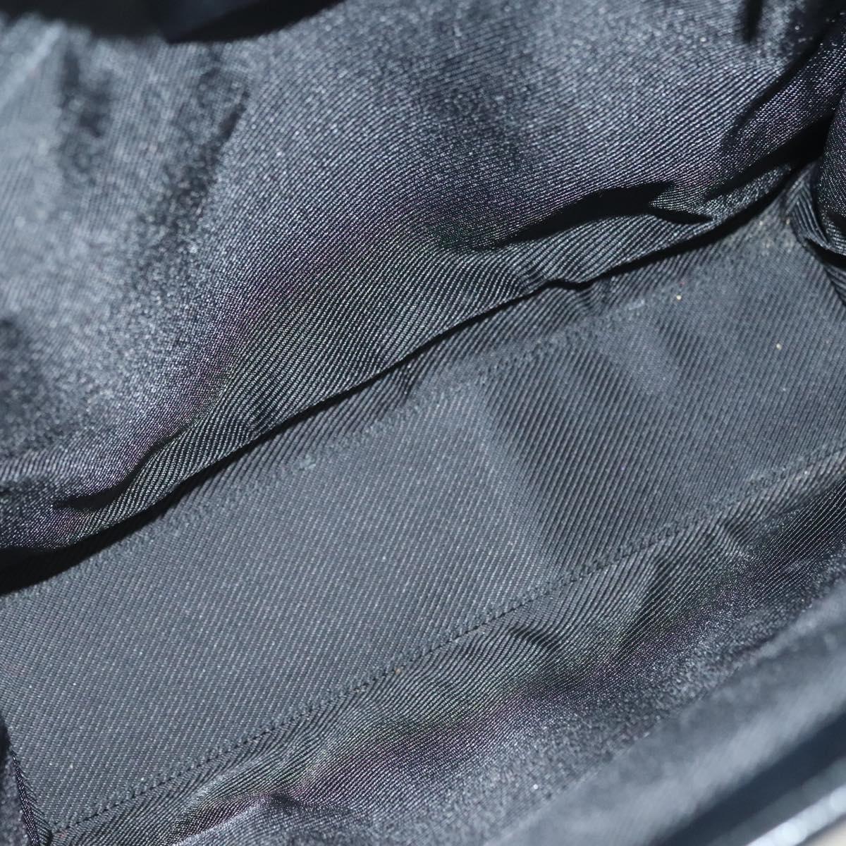 GUCCI GG Canvas Jackie Hand Bag Black Silver 002 1065 Auth ep10213