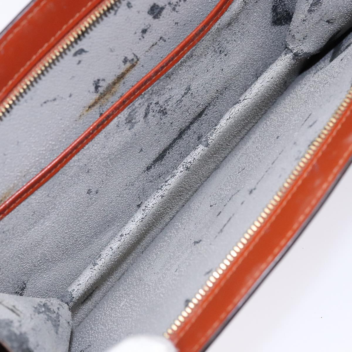 LOUIS VUITTON Epi Trousse Crete Pouch Brown M48403 LV Auth ep10214