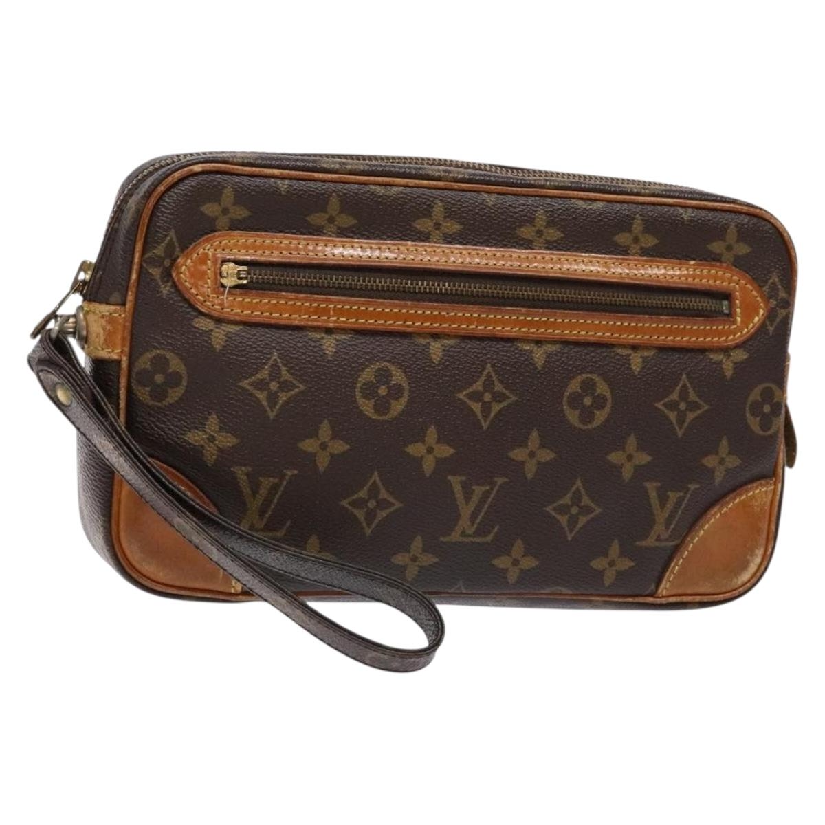 LOUIS VUITTON Monogram Marly Dragonne GM Clutch Bag M51825 LV Auth ep10220