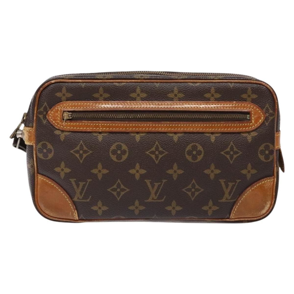 LOUIS VUITTON Monogram Marly Dragonne GM Clutch Bag M51825 LV Auth ep10220