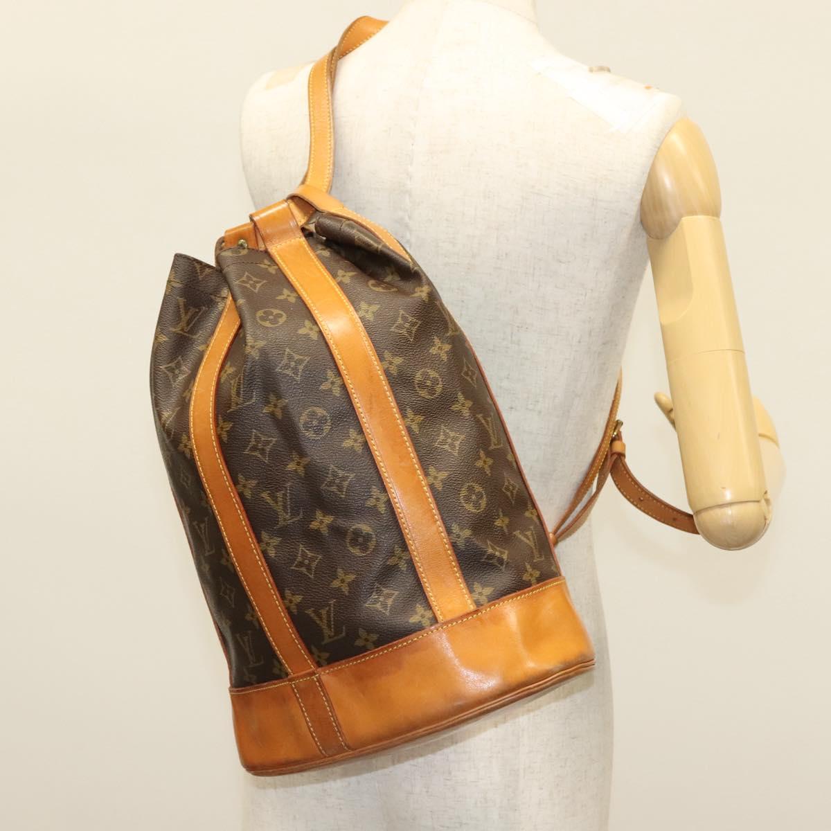 LOUIS VUITTON Monogram Randonnee PM Shoulder Bag M42243 LV Auth ep10229