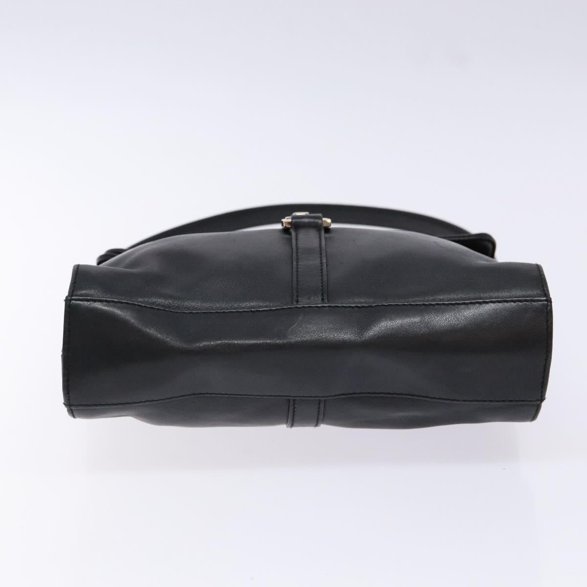 GUCCI Jackie Shoulder Bag Leather Black Silver 001 3734 Auth ep10249
