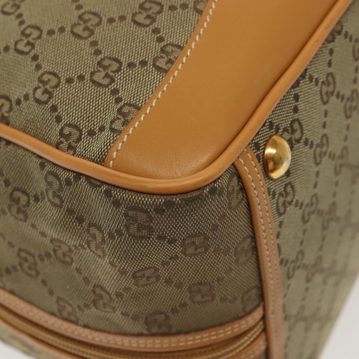 GUCCI GG Canvas Boston Bag 2way Gold Beige 013 123 3659 Auth ep10260