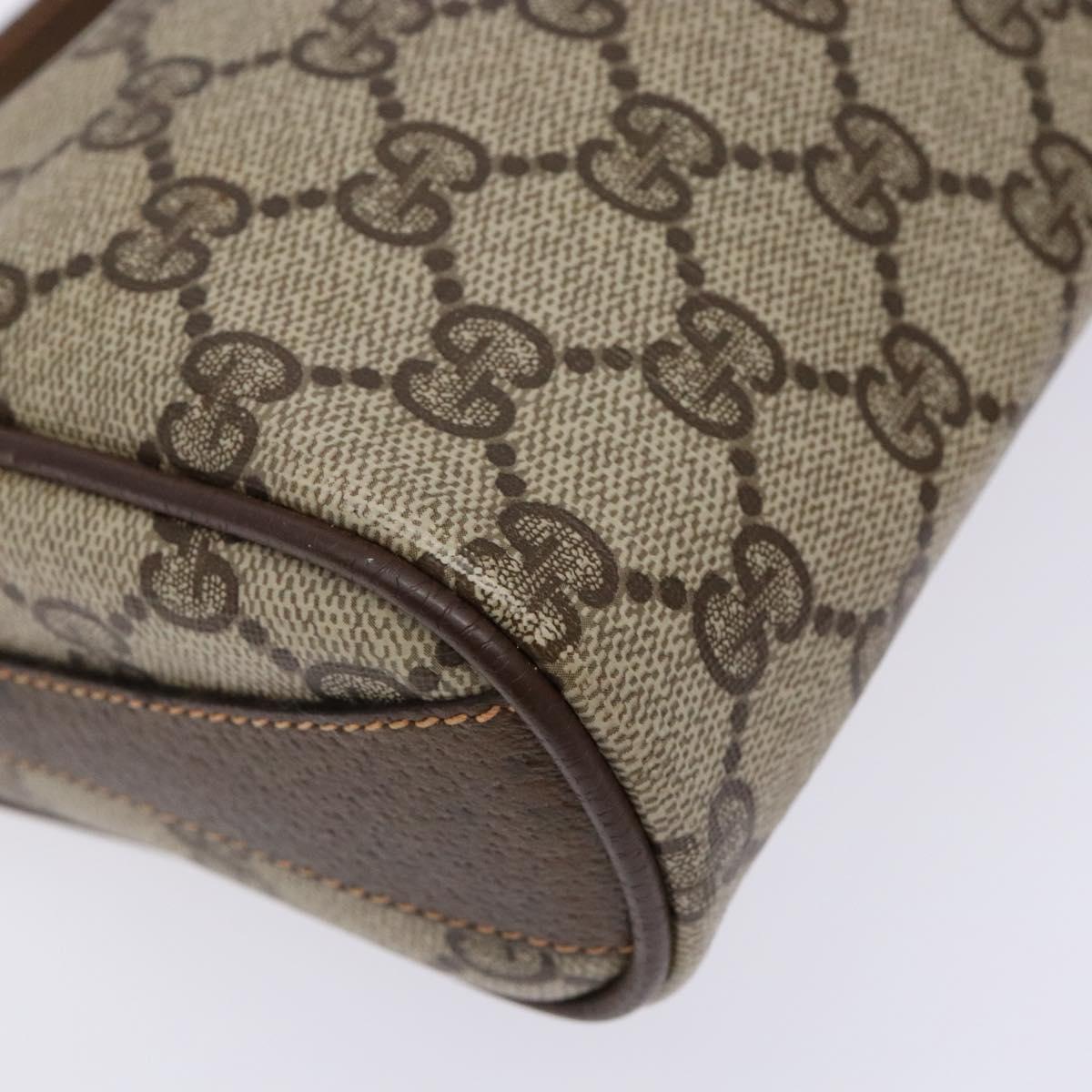 GUCCI GG Supreme Web Sherry Line Shoulder Bag PVC Beige 89 02 018 Auth ep10268