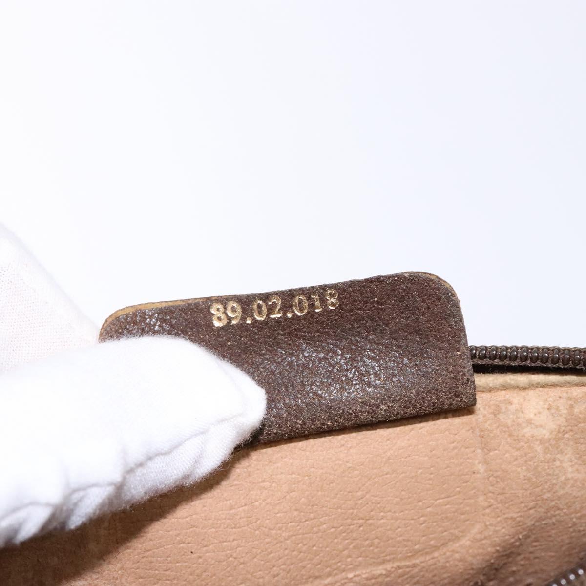 GUCCI GG Supreme Web Sherry Line Shoulder Bag PVC Beige 89 02 018 Auth ep10268
