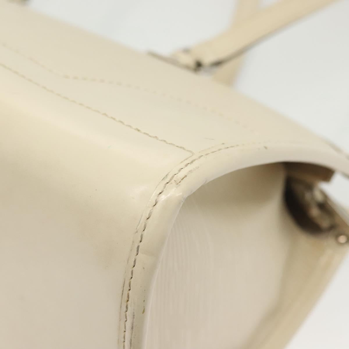 LOUIS VUITTON Epi Madeleine PM Hand Bag White Yvoire M5933J LV Auth ep10269