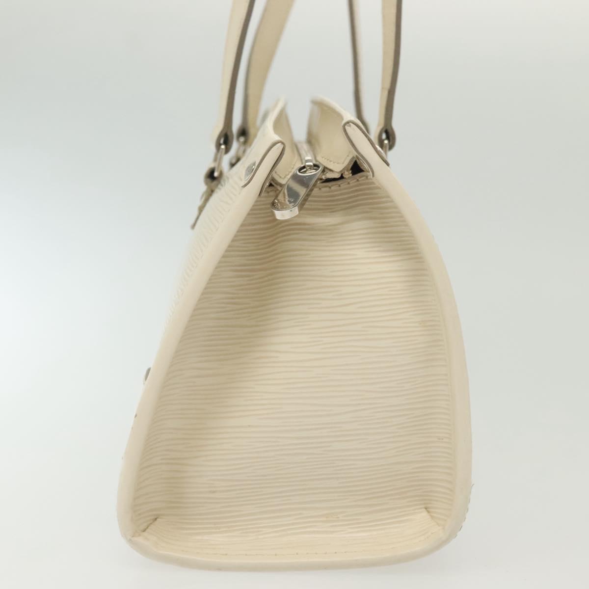 LOUIS VUITTON Epi Madeleine PM Hand Bag White Yvoire M5933J LV Auth ep10269