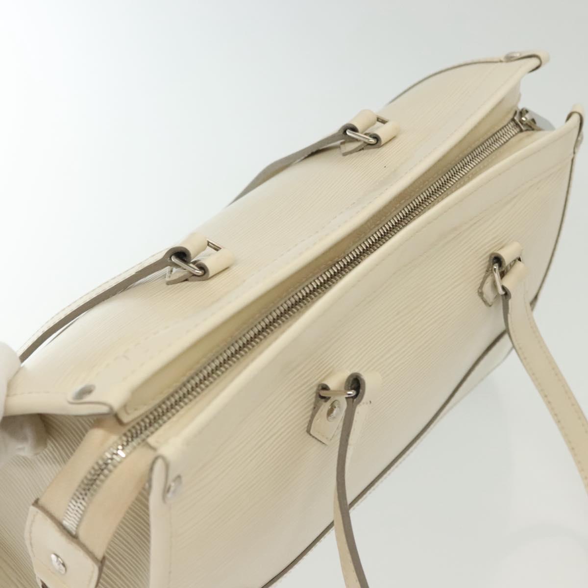 LOUIS VUITTON Epi Madeleine PM Hand Bag White Yvoire M5933J LV Auth ep10269