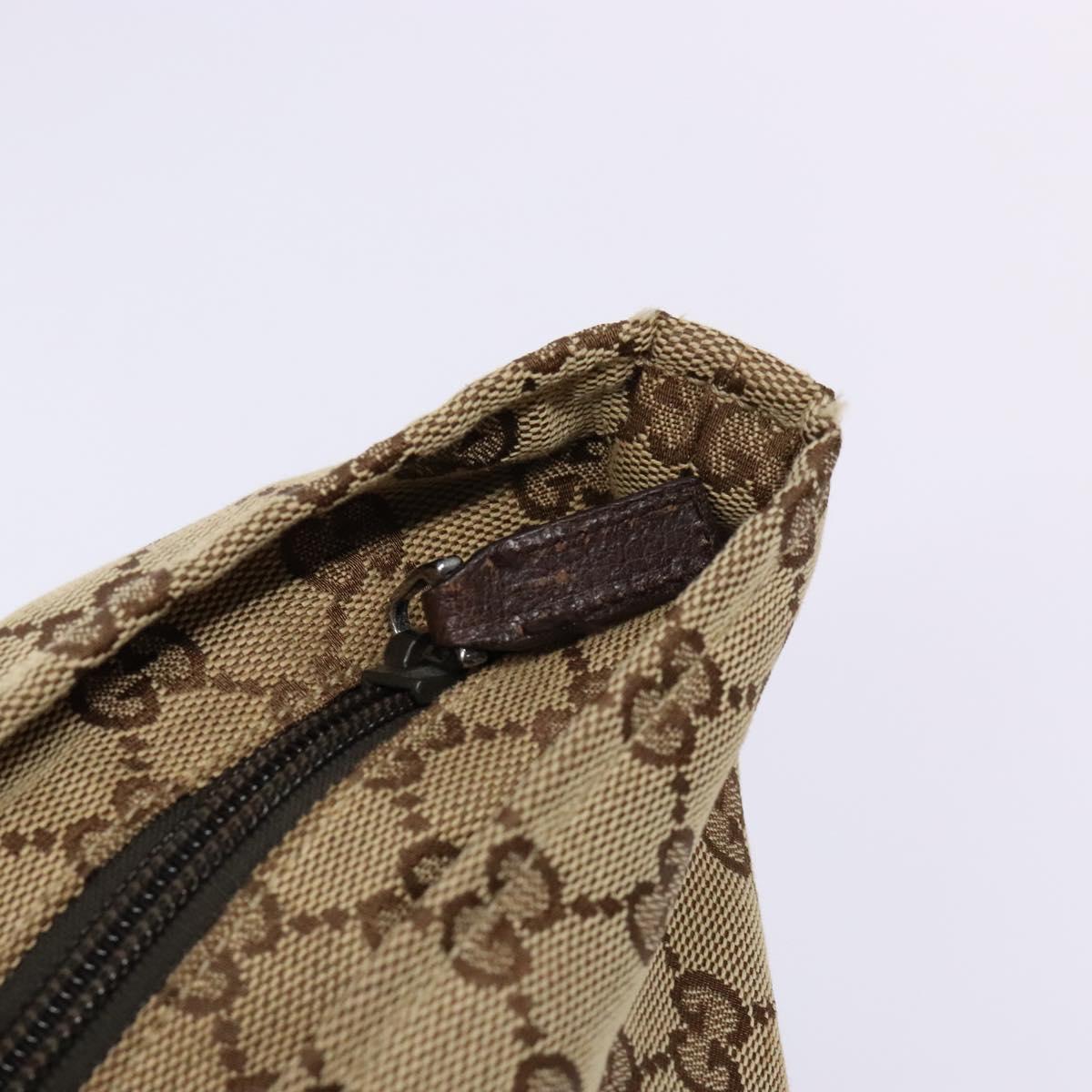 GUCCI GG Canvas Web Sherry Line Tote Bag Beige Red Green 131230 Auth ep10289