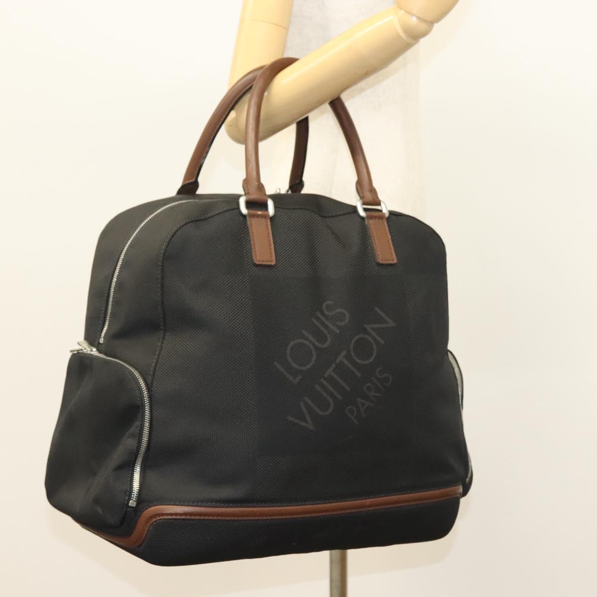 LOUIS VUITTON Damier Geant Avantulier Boston Bag Black M93062 LV Auth ep10299