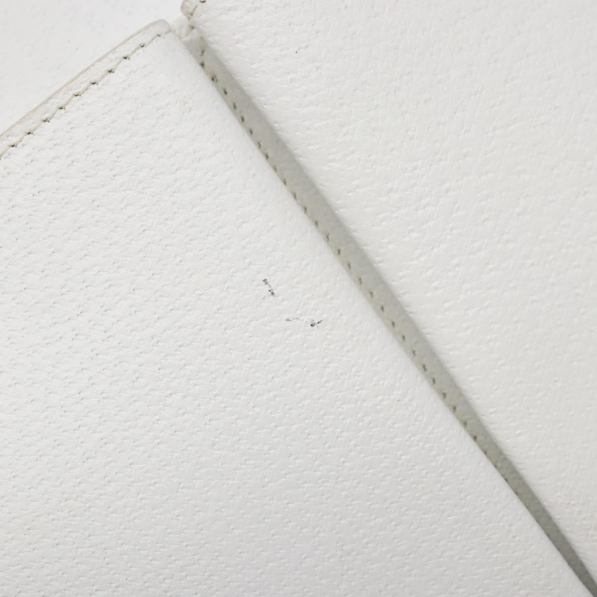 GUCCI Hand Bag Leather White 002 2865 1313 Auth ep10303