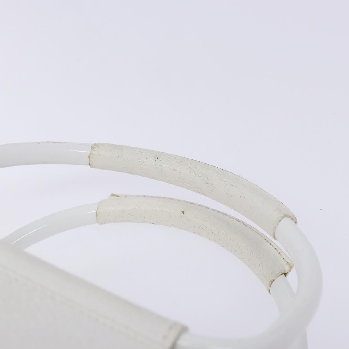 GUCCI Hand Bag Leather White 002 2865 1313 Auth ep10303