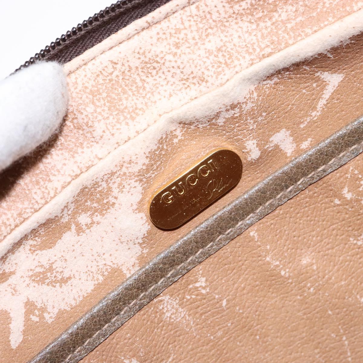 GUCCI GG Plus Supreme Clutch Bag PVC Beige Auth ep10321