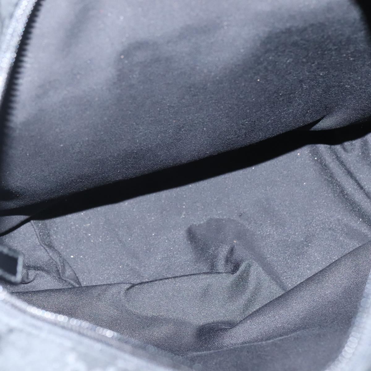 GUCCI GG Canvas Tote Bag Outlet Black Silver 180450 Auth ep10324