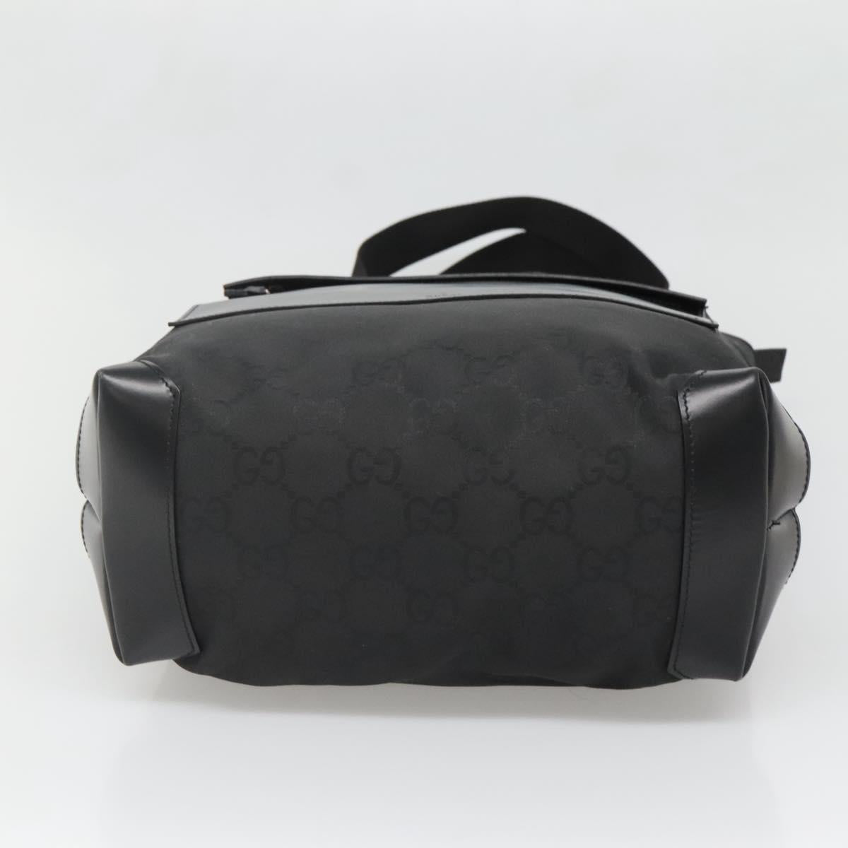 GUCCI GG Canvas Tote Bag Outlet Black Silver 180450 Auth ep10324