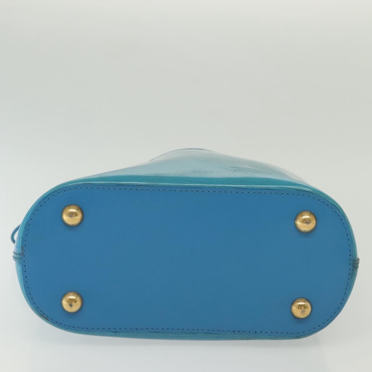 LOUIS VUITTON Epi Plage Mini Lagoon Bay Hand Bag Blue M92472 LV Auth ep10332