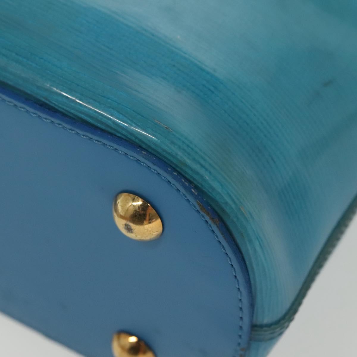 LOUIS VUITTON Epi Plage Mini Lagoon Bay Hand Bag Blue M92472 LV Auth ep10332