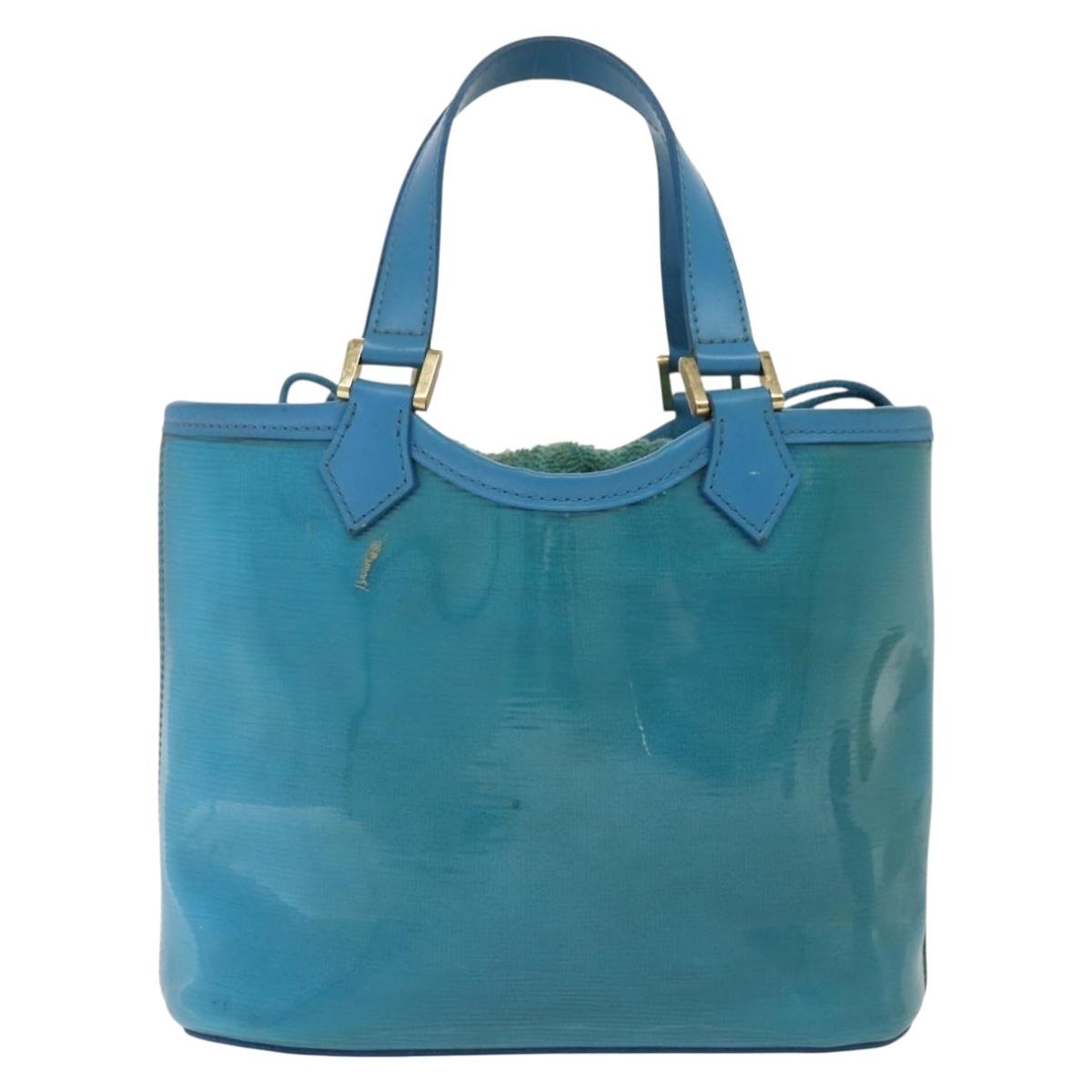 LOUIS VUITTON Epi Plage Mini Lagoon Bay Hand Bag Blue M92472 LV Auth ep10332