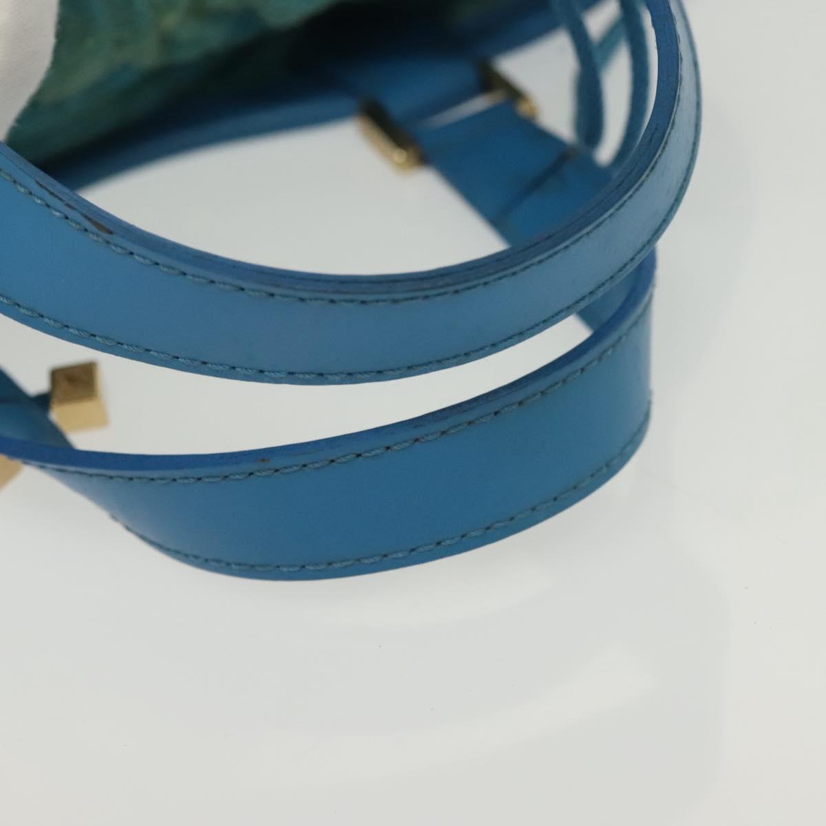 LOUIS VUITTON Epi Plage Mini Lagoon Bay Hand Bag Blue M92472 LV Auth ep10332