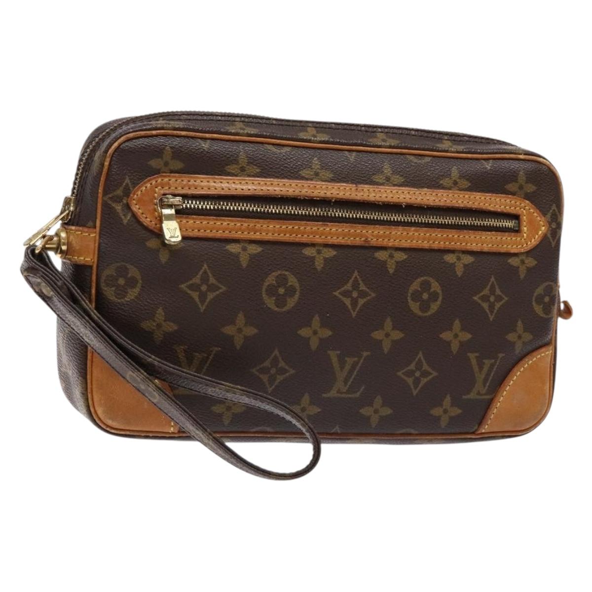 LOUIS VUITTON Monogram Marly Dragonne GM Clutch Bag M51825 LV Auth ep10354